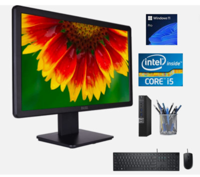Dell OptiPlex Micro i5 PKG, Win 11 Pro with Dell 24'' Monitor, Keyboard & Mouse