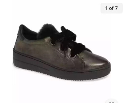 NWOB The FLEXX  Women's Sneaker metallic leather US Sz 9