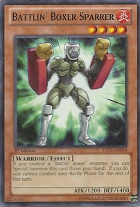 Battlin' Boxer Sparrer - LTGY-EN018 - Common - 1st Edition x3 - Near Mint