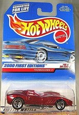 2000 Hot Wheels #070 First Editions 10/36 THOMASSIMA 3 Red w/5 Sp-Varia wo/Tampo