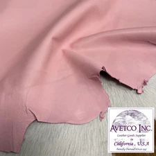 Avetco Economy Lamb Sheep Nappa Soft Leather hide skin 2oz BLOSSOM PINK