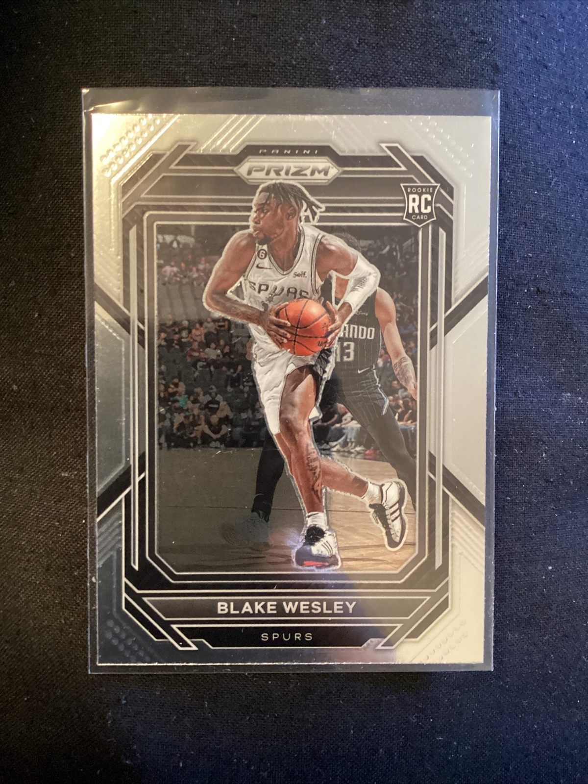 2022-23 Panini Prizm Blake Wesley Base Rookie RC #264 San Antonio Spurs.    EN15