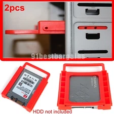 2.5" to 3.5" SSD HDD Adapter Mounting Tray Bracket Hard Drive Bay Caddy Desktop
