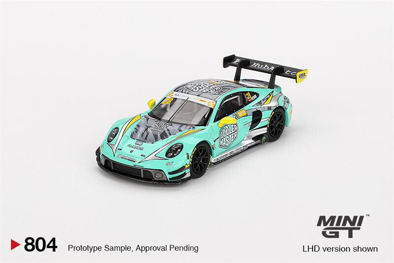 MINI GT 1:64 Porsche 911 GT3 R #28 HubAuto Racing 2023 Diecast Model