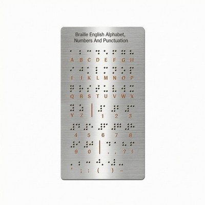 Braille-Lernbrett gebürstete Oberfläche Lernwerkzeug abgerundete Ecken