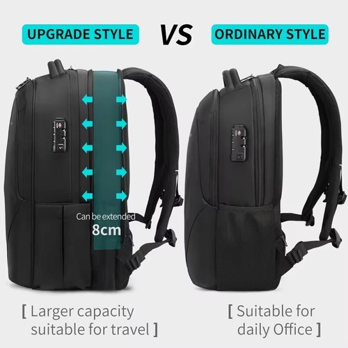 Tigernu Waterproof TSA Laptop Backpack Expandable Large Capacity Travel Backpack - Bild 16 von 16