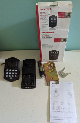 #ad Honeywell Digital Deadbolt Matte Black Parts Only $13.99