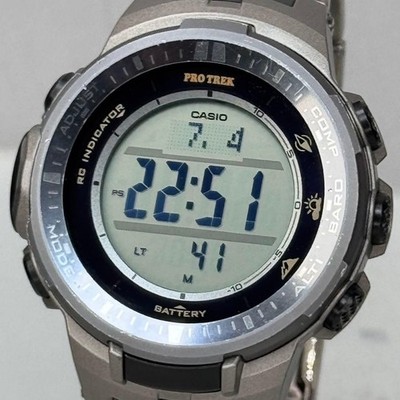 Casio Pro Trek PRW-3000T-7JF robuste Solar Funkuhr aus Japan