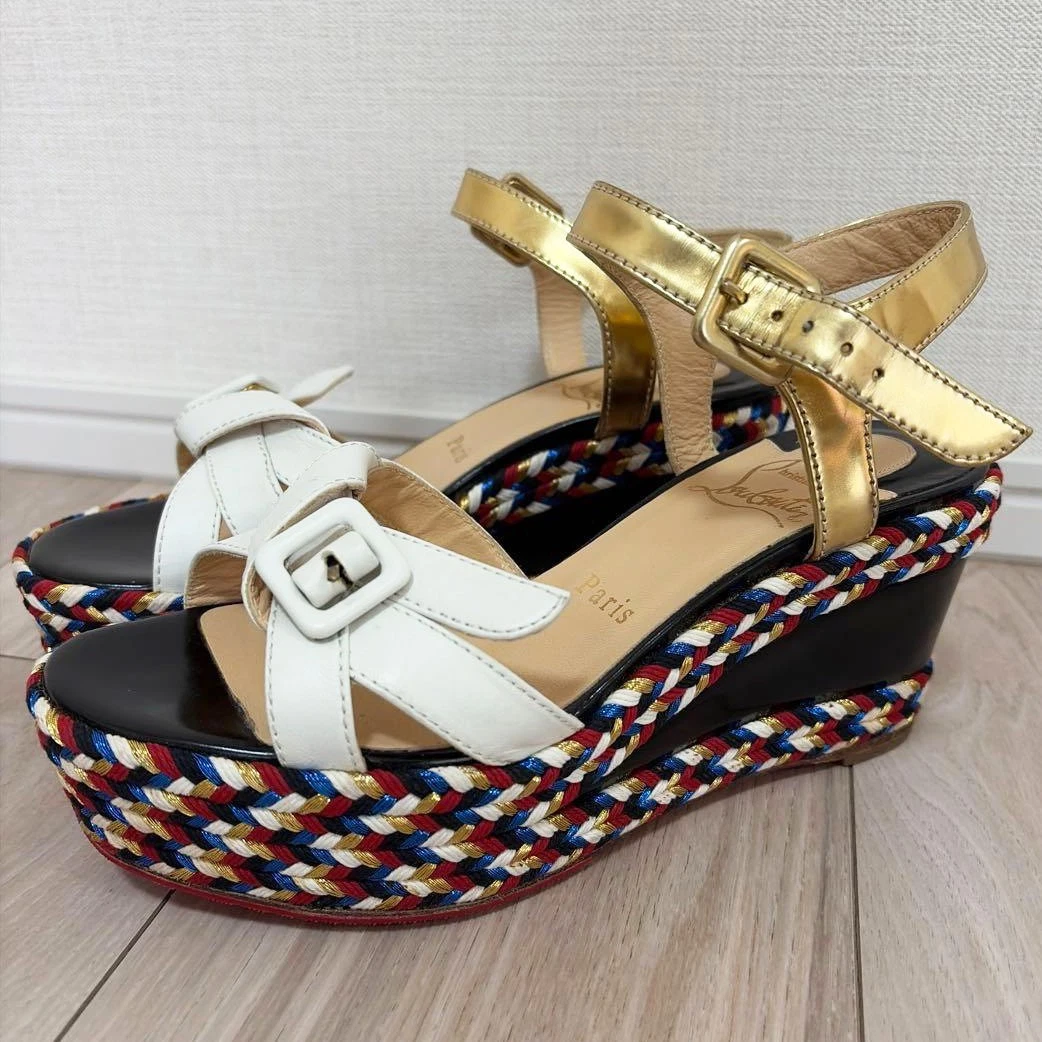 Christian Louboutin Women's Wedge Mid (2-2.9 in) Heel Height