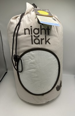 Night Lark Seersucker Bettwäscheset ohne Bezug Polarweiß 4,5tog King