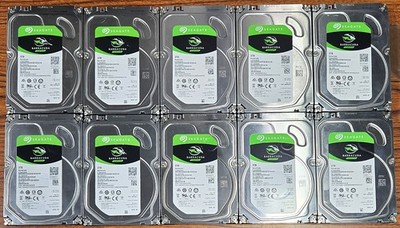 Seagate Barracuda 3TB lot of 10 HDD Internal Hard Drive SATA 3.5'' ST3000DM008