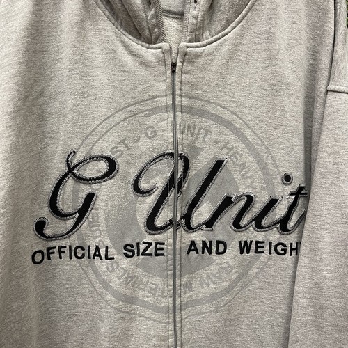 Vintage Y2K G-Unit Mens 4XB Big Tall Baggy Hip Hop Zip Up Hoodie Sweatshirt 50 - Picture 3 of 11