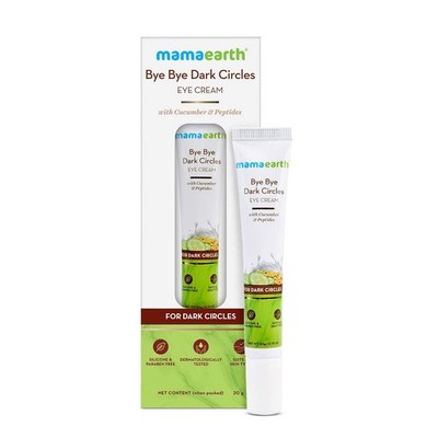 Mamaearth Bye Bye Dark Circle Eye Cream: Cucumber, 20 ml