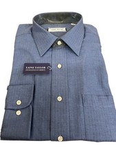 Laine Taylor Formal Blue Dress Shirt - Size 16 New With Tags