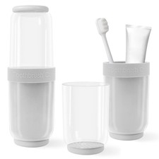 Toothbrush Cup with Cover, Travel Toothbrush Case Portable Toothbrush Holder ...