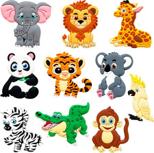 Fridge Magnets for Toddlers Wild Animal - Refrigerator Magnets for Kids - Large