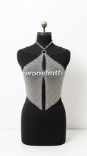 Medieval Aluminum Chainmail Top for Women   Armor Bra Cosplay Fantasy Costume