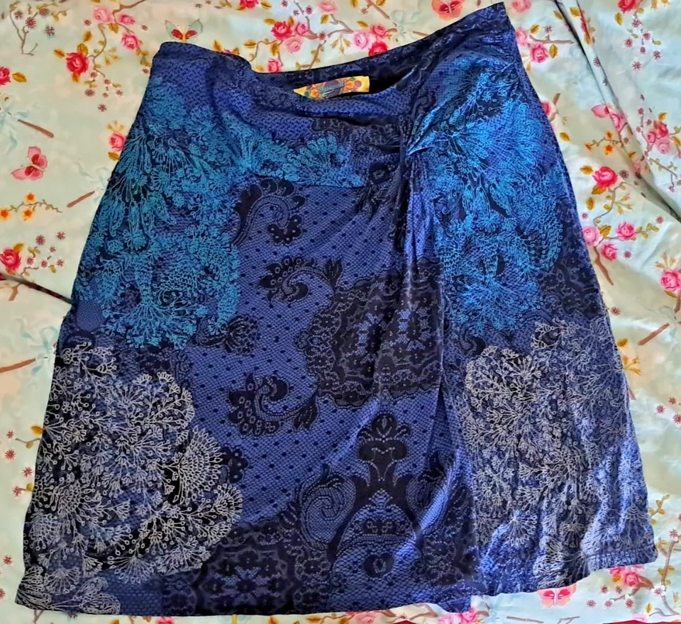 Rock von Desigual dunkelblau Gr. L  makellos Gr 40 - Bild 1 von 1