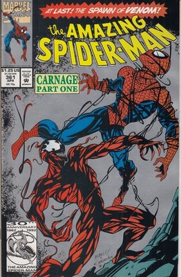 Amazing SpiderMan Nr 361 Marvel Comic 1992  1st Appearance Carnage 2nd Printing