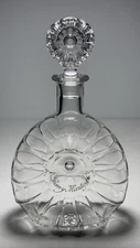 Baccarat France Cognac Crystal Shell Decanter, E. Remy Martin .70 Liter