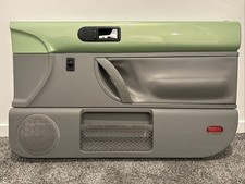 98-10 Volkswagen Beetle Green Gray Passenger Door Panels Oem Leather
