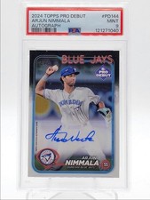 ARJUN NIMMALA 2024 TOPPS PRO DEBUT AUTOGRAPH AUTO PSA 9 Q3481