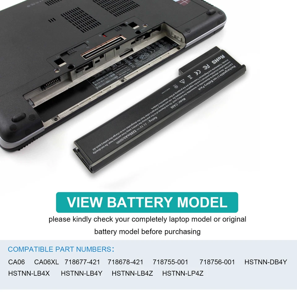 ✅LOTE 10x Batería CA09 Para HP ProBook 640 645 650 655 G1 718676-421 HSTNN-LB4 EE. UU. Foto 2 de 4