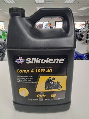 Fuchs Silkolene Comp 4 10w-40 4 Stroke Semi Syn. Engine Oil. 43-0211. 1 Gallon.