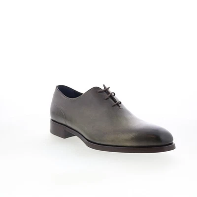 Di Bianco Pistoia richelieu pour hommes en cuir vert 42 - Photo 1/4