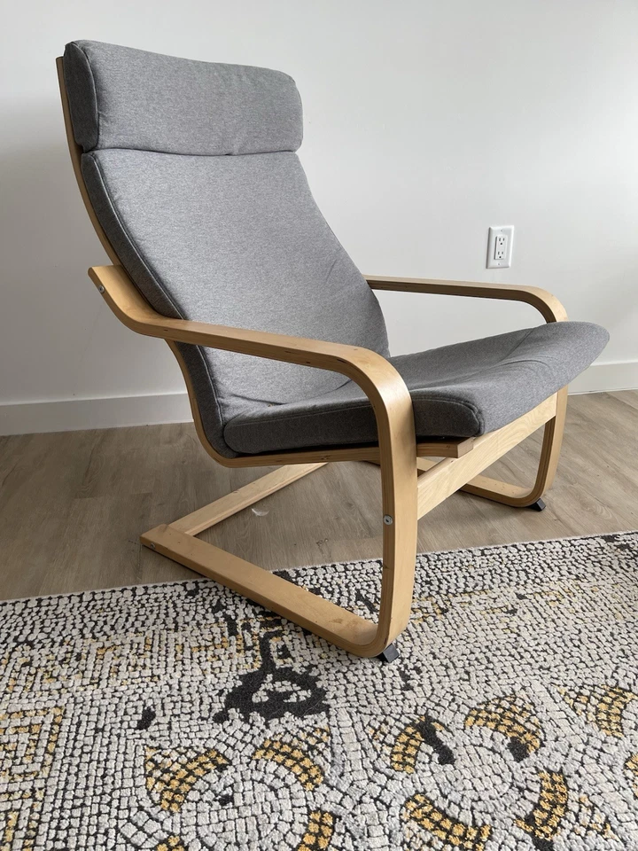 Silla IKEA Poang gris y abedul Foto 4 de 4