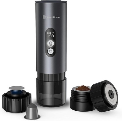 Maestri House 150W Espresso Maker with 2-3 Min Fast Self-Heating, Portable