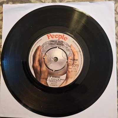 DON DOWNING ''LONELY DAYS LONELY NIGHTS'' 45 RPM VINYL SINGLE 1973