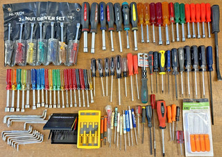 Lot of (115 ) Nut Torx & Hex Drivers Picks Offset & Precision Screwdrivers