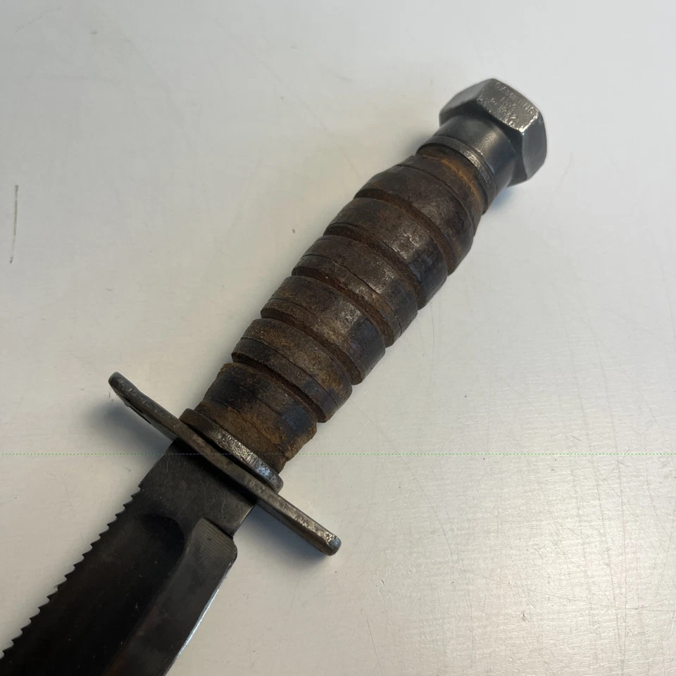 Cuchillo de supervivencia vintage Camillus piloto de EE. UU. 2 1072 hoja de 5 pulgadas hecho en EE. UU. Foto 3 de 4