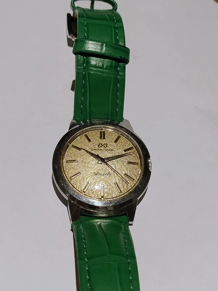 Reloj Ernest Borel Vintage Society esfera tono dorado automático Foto 2 de 4