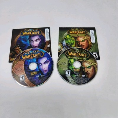 World of Warcraft Main Game + Burning Crusade GAME DVD - Computer PC Tested