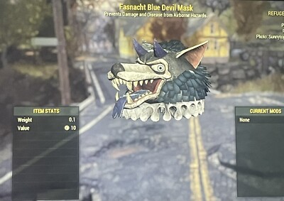 Fallout 76 PS4/PS5 1 Set Of 4 Fasnacht Masks