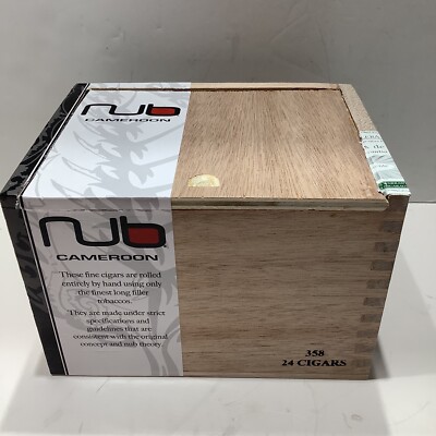 Nub Cameroon 460 Empty Wood Cigar Box 6.25'' x 5'' x 4'' Excellent