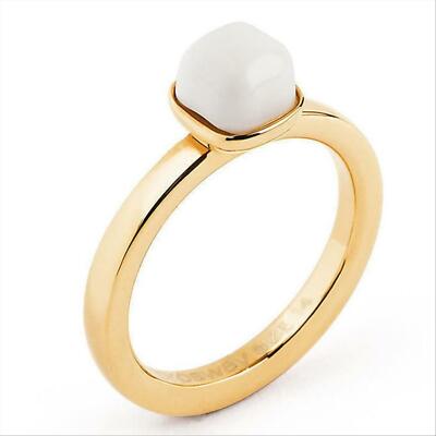 ANELLO DONNA IN ACCIAIO BROSWAY BTGC28C CON PIETRA COLORE BIANCO