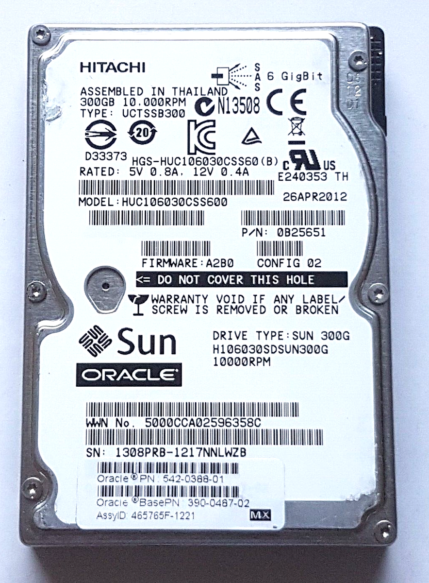 楽天市場】hus156030vls600 hitachi 300gb 15000rpm 3.5inch sasの通販