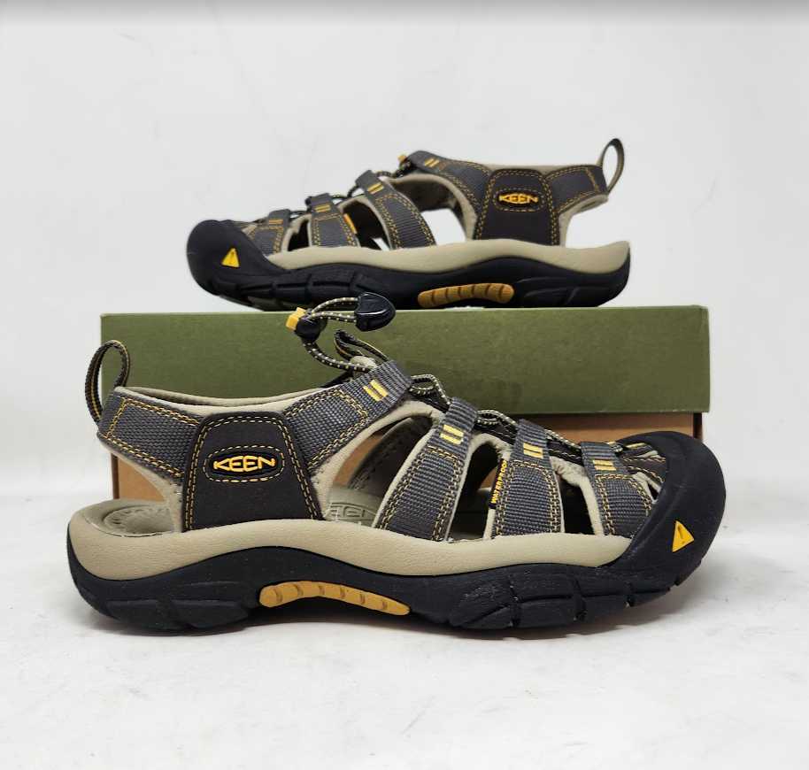 Nuovi sandali da trekking 8 Keen Newport H2 da uomo in corvo scarpe di alluminio