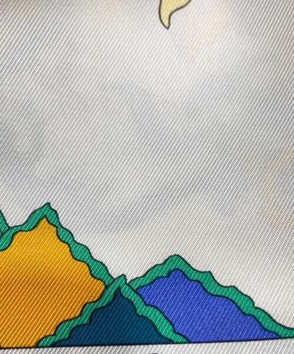 HERMES Fantaisies Indianes Carre 90 Bufanda Multicolor Loic Dubigeon De Colección Raro - Imagen 6 de 6