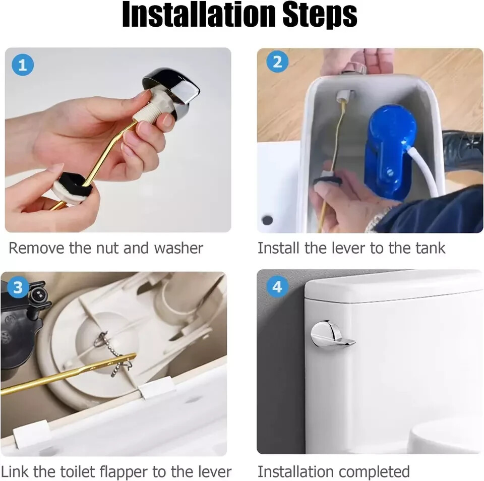 Toto Toilet Flapper Parts Toilet Handle Replacement Kit, Universal