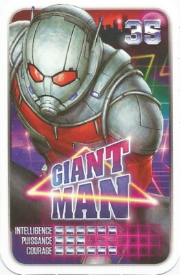 MARVEL SUPER HEROS LECLERC KARTE 2021 ENTHÜLLT DEINE MACHT GIANT MAN NR. 35