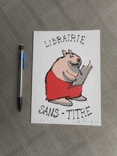 Crecy Notte Lupo Ex-Libris Serigrafia 175 Ex N °/ Firmato Nuovo