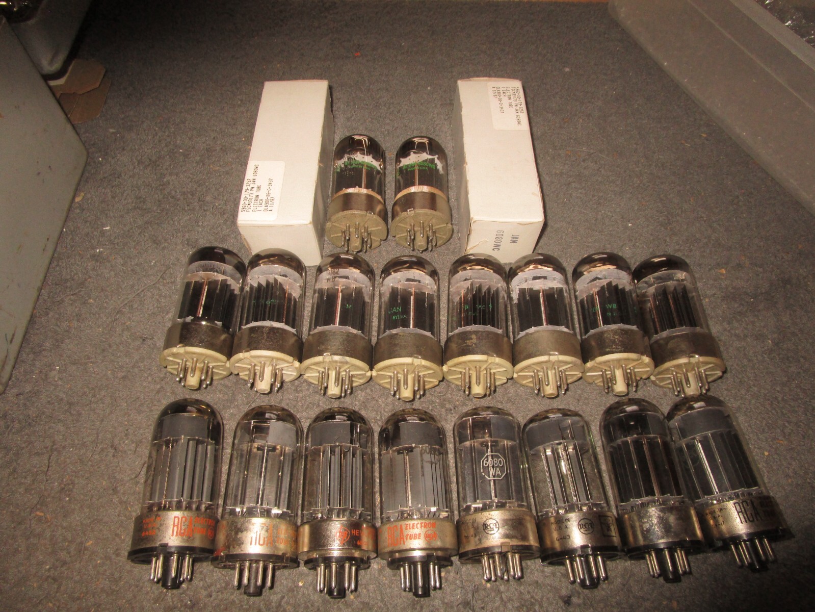 (18) NOS NIB to Strong Sylvania & Other 6080 6AS7 Ham Radio    Audio  Tubes