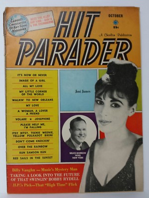Hit Parader Magazine Back Issue October 1960 Joni James Bruce Morrow VG C