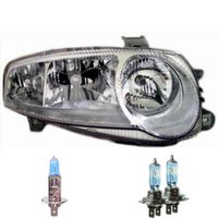 Scheinwerfer Rechts Chrom H1/H7/H7 FüR Alfa Romeo 147 937 Inkl. Osram Lampen