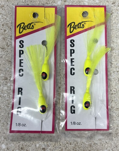 Betts Fishing Lure 780-8-5 Spec Rig 1/8 Chartreuse And Chartreuse 2 ...