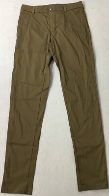 Lululemon Men s Commission Pant Classic 34'' L LM5440S ARTF Brown Tan Size 28
